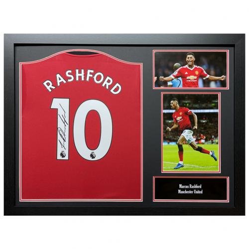 Manchester United FC Rashford Signed Shirt (Framed) | Official Football  Merchandise.com