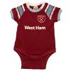 West Ham United FC 2 Pack Bodysuit 12-18 Mths ST 2