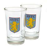 Aston Villa FC 2pk Shot Glass Set 2