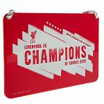 Liverpool FC Champions Of Europe Bedroom Sign 3