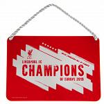 Liverpool FC Champions Of Europe Bedroom Sign 2