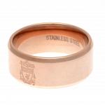 Liverpool FC Rose Gold Plated Ring Large 2