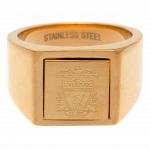 Liverpool FC Gold Plated Signet Ring Small 2