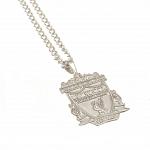 Liverpool FC Pendant & Chain - Silver Plated - XL 2