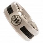 Manchester City FC Ring - Black Inlay - Size R 2