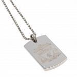 Liverpool FC Dog Tag & Chain - Engraved Crest 2