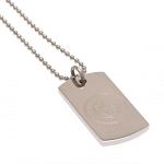 Manchester City FC Dog Tag & Chain - Engraved Crest 2