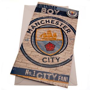 Manchester City FC Birthday Card Boy 1