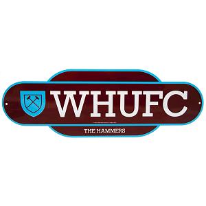 West Ham United FC Colour Retro Sign 1