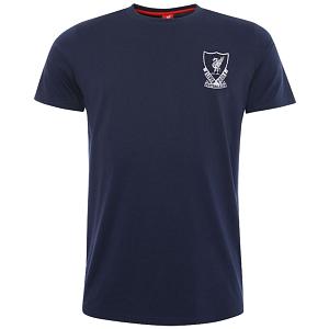 Liverpool FC 88-89 Crest T Shirt Mens Navy L 1
