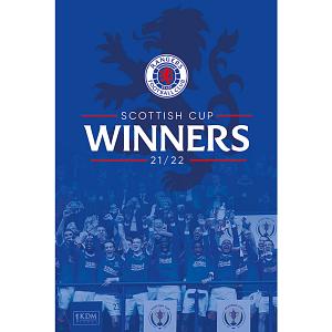 Rangers FC Poster Scottish Cup Winners 13 1