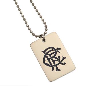 Rangers FC Enamel Crest Dog Tag & Chain 1