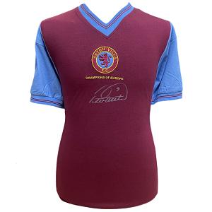 Aston Villa FC 1982 Withe Signed Shirt 1