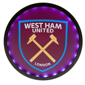 West Ham United FC Metal LED Logo Sign 1