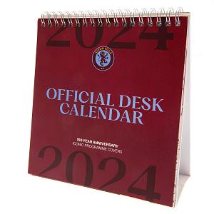 Aston Villa FC Desktop Calendar 2024 1
