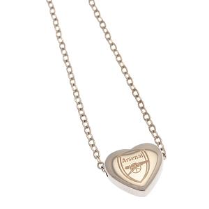 Arsenal FC Stainless Steel Heart Necklace 1