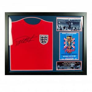 England FA Sir Geoff Hurst Signed Shirt (Framed) 1