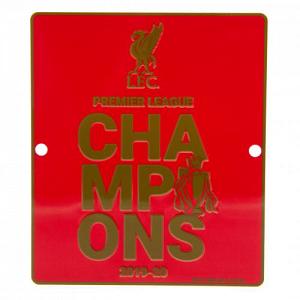 Liverpool FC Premier League Champions Window Sign 1