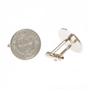Manchester City FC Silver Plated Formed Cufflinks 2