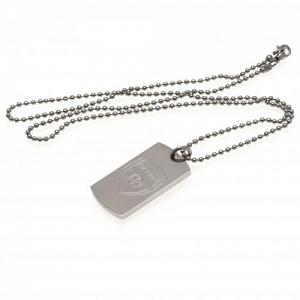 Arsenal FC Dog Tag & Chain - Engraved Crest 1
