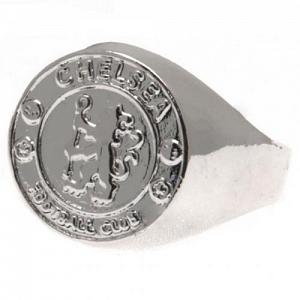 Chelsea FC Silver Plated Crest Ring Medium 1