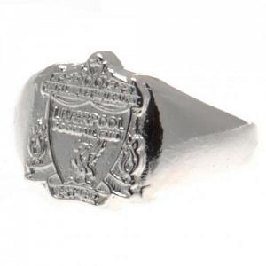 Liverpool FC Silver Plated Crest Ring Small 1