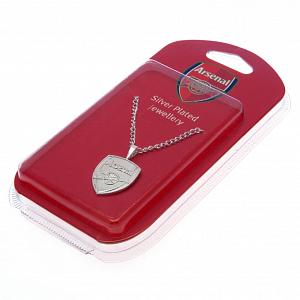 Arsenal FC Silver Plated Pendant & Chain XL 1