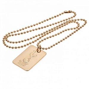 Tottenham Hotspur FC Dog Tag & Chain - Gold Plated 1