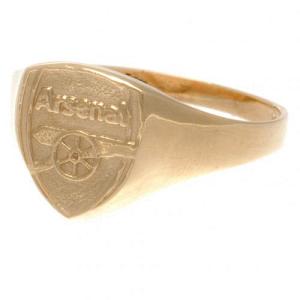 Arsenal FC 9ct Gold Crest Ring Large 1