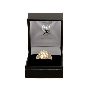 Liverpool FC 9ct Gold Crest Ring Large 1