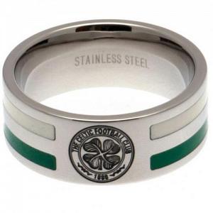 Celtic FC Ring - Colour Double Groove - Size X 1