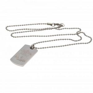 Liverpool FC Dog Tag & Chain - Engraved Crest 1