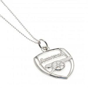 Arsenal FC Sterling Silver Pendant & Chain CR 1