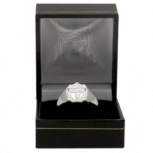 Liverpool FC Silver Plated Crest Ring Small 2