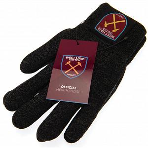 West Ham United FC Luxury Touchscreen Gloves Youths 1