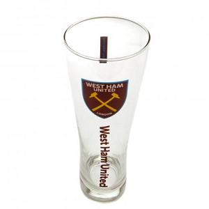 West Ham United FC Tall Beer Glass 2