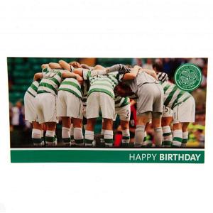 Celtic FC Birthday Card - Huddle 1