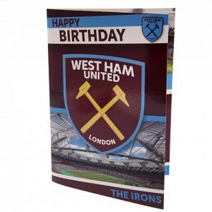 West Ham United FC Musical Birthday Card 1